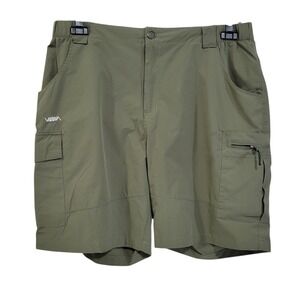 Voda Lightweight Cargo Shorts Womens XXL Khaki Green Moisture Wicking Outdoor